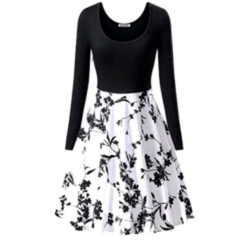 Black Floral Dress